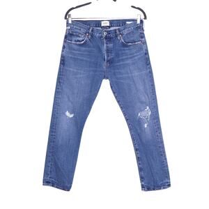 CITIZENS OF HUMANITY Emerson Boyfriend Jean Distressed Medium Wash Women's 26